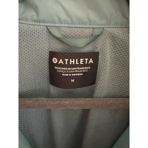 Athleta Westerly Waste-Resistant & Wind-Resistant Blue Jacket‎ Sz Medium NWT - Picture 5 of 6